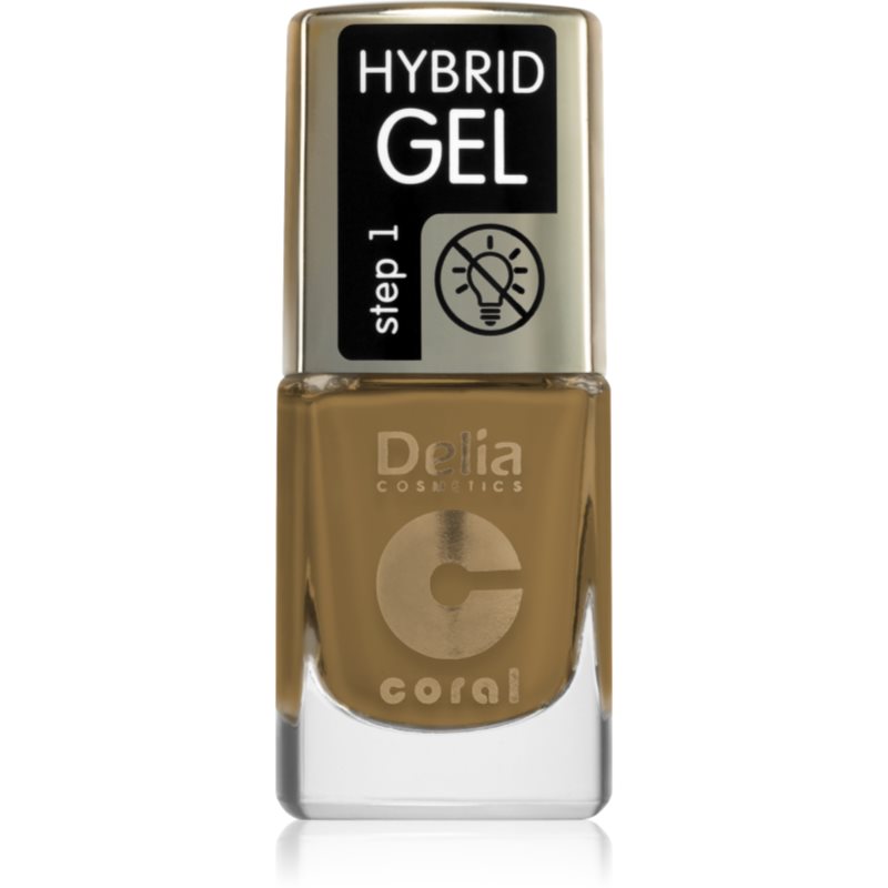 Delia Cosmetics Coral Hybrid Gel gel nail polish without UV/LED sealing shade 124 11 ml
