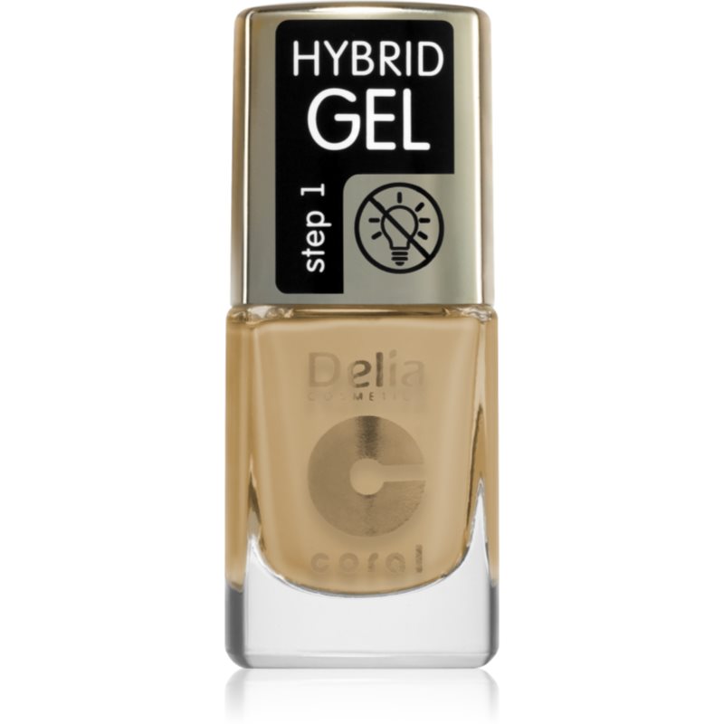 Delia Cosmetics Coral Hybrid Gel gel nail polish without UV/LED sealing shade 123 11 ml

