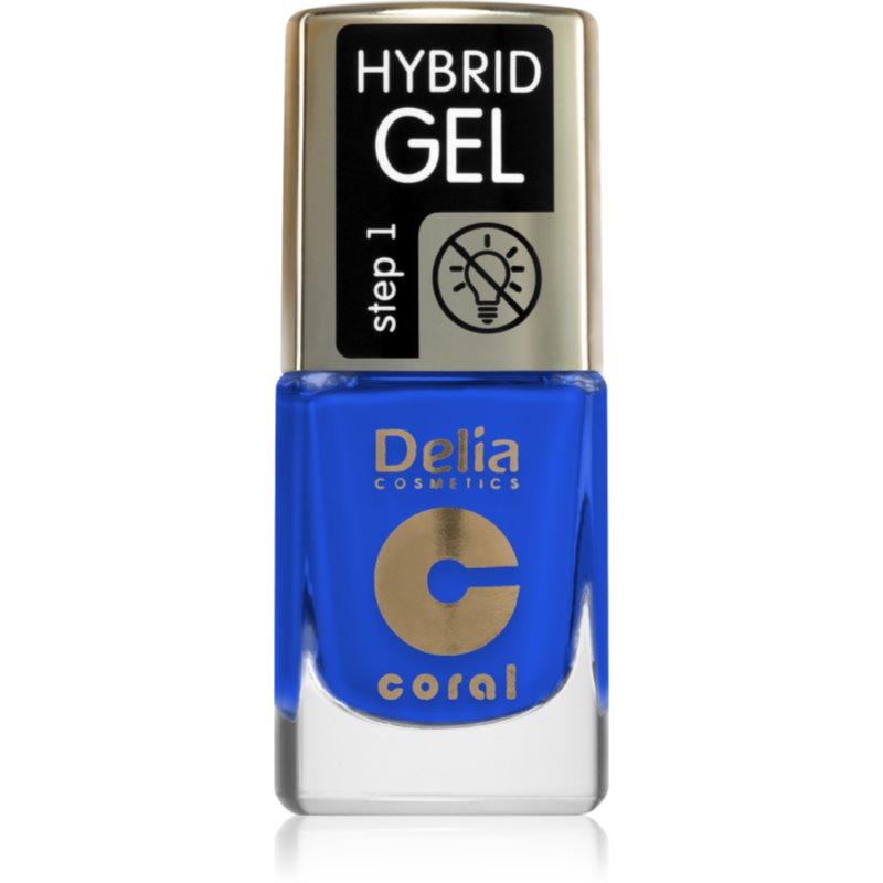 Delia Cosmetics Coral Hybrid Gel gel nail polish without UV/LED sealing shade 126 11 ml
