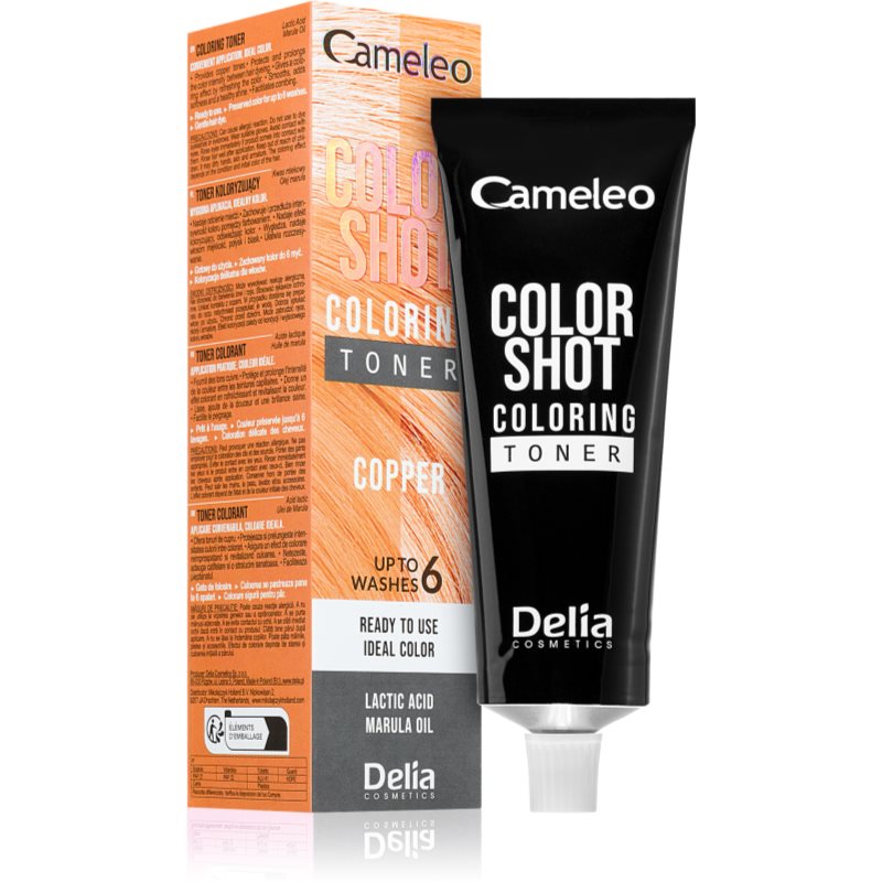 Delia Cosmetics Cameleo Color Shot färgtoning för hår Skugga COPPER 60 ml female