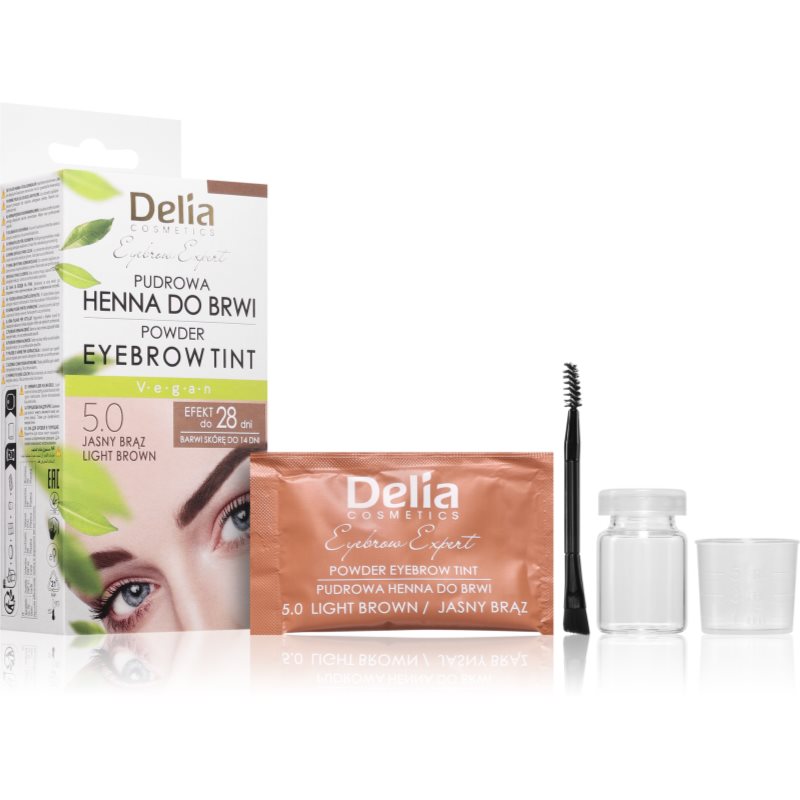 Delia Cosmetics Eyebrow Expert tónovací barva na obočí odstín 5.0 Light Brown 4 g