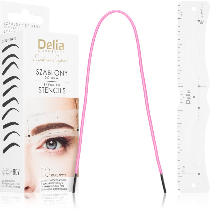 Delia Cosmetics Eyebrow Expert Eyebrow Stencils šablony na obočí 1 ks