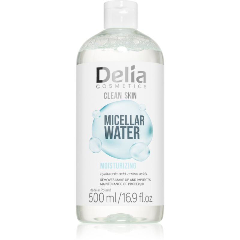 Delia Cosmetics Delia Cosmetics Clean Skin μικυλλιακό νερό με ενυδατικό αποτέλεσμα 500 ml