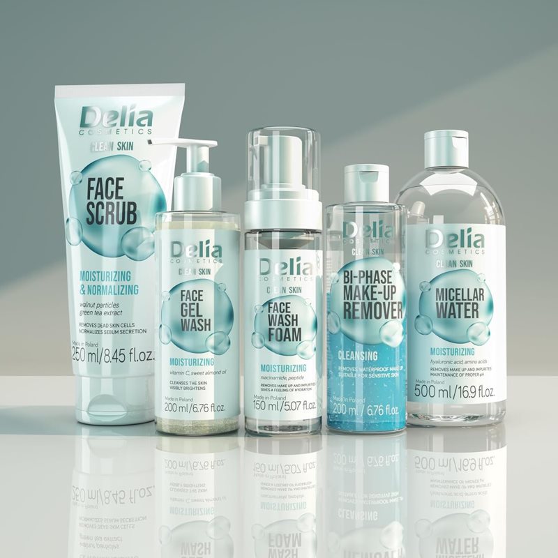 Delia Cosmetics Clean Skin dvoufázový odličovač na obličej a oční okolí 200 ml (obrázek 5)