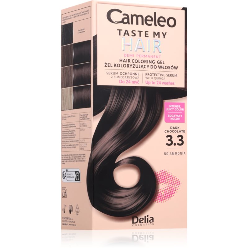 Delia Cosmetics Cameleo Taste My Hair hiusten kevytväri sävy 3.3 Dark Chocolate 1 kpl