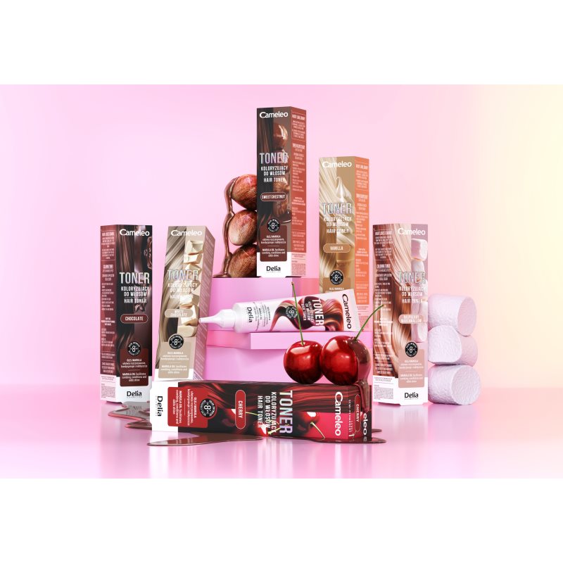 Delia Cosmetics Cameleo Toner farbige Haartönung für das Haar Farbton Cherry 75 ml (Bild 2)