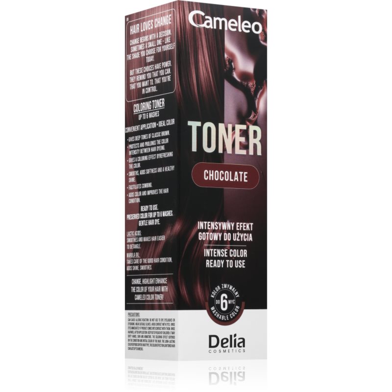 Delia Cosmetics Mujer Cameleo Toner Tóner De Color Para Cabello Tono Chocolate 75 Ml