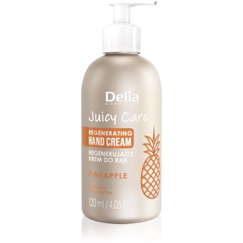 Delia Cosmetics Juicy Care Pineapple регенериращ крем за ръце 120 мл.