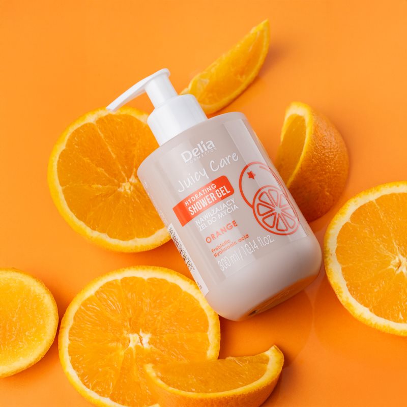 Delia Cosmetics Juicy Care Orange hydratační sprchový gel 300 ml (obrázek 3)