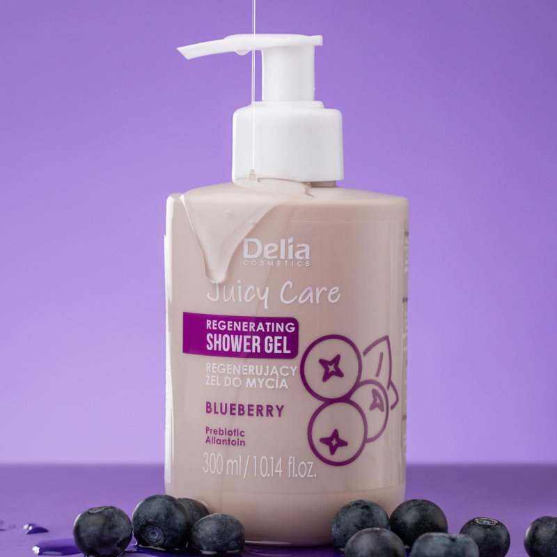 Delia Cosmetics Juicy Care Blueberry regenerační sprchový gel 300 ml (obrázek 3)