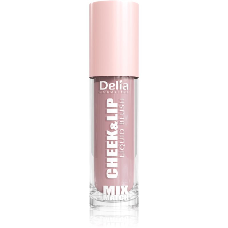 Delia Cosmetics Mix&Match Cheek & Lip Liquid Blush Vedel põsepuna huultele ja põskedele varjund 02 4 ml
