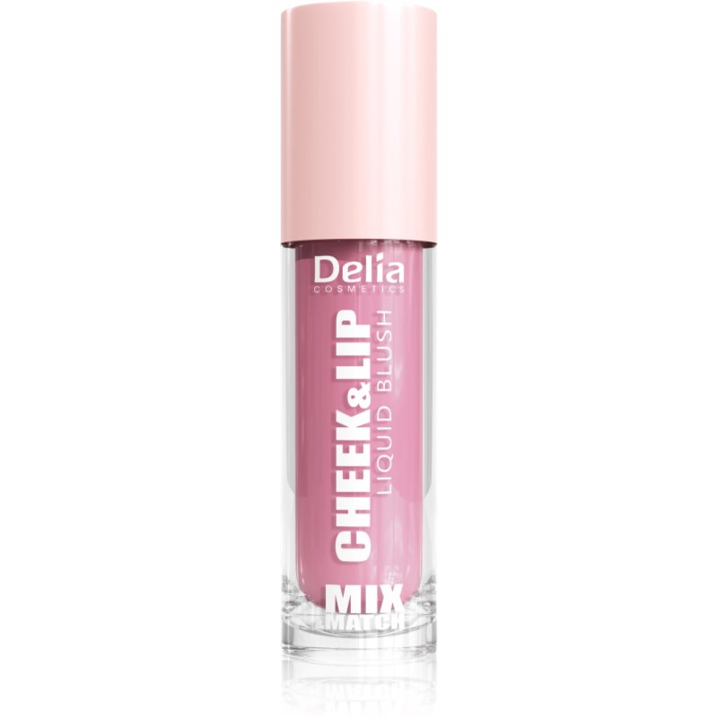 Delia Cosmetics Mix&Match Cheek & Lip Liquid Blush Flydende rouge Til læber og kinder Skygge 02 4 ml