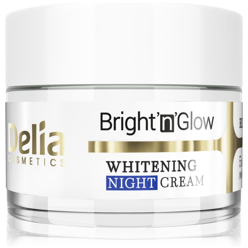 Delia Cosmetics Bright'n'Glow Izgaismojošs nakts krēms ar reģenerējošu efektu 50 ml