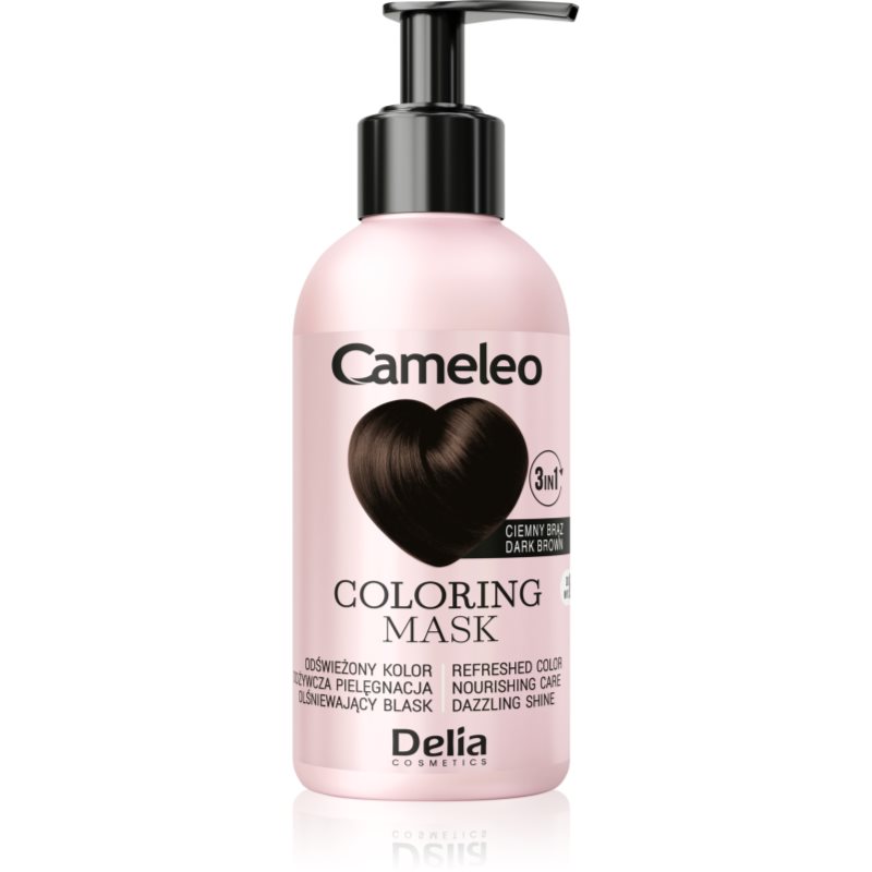Delia Cosmetics Cameleo Coloring mask Bonding maska za kosu nijansa Dark Brown 120 ml