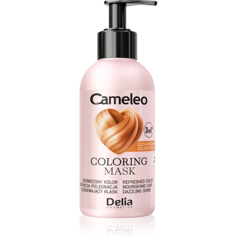 Delia Cosmetics Cameleo Coloring mask Възстановяваща цветна маска За коса цвят Noble Black 120 мл.