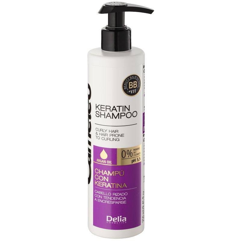 

Delia Cosmetics Cameleo BB кератиновий шампунь для кучерявого волосся