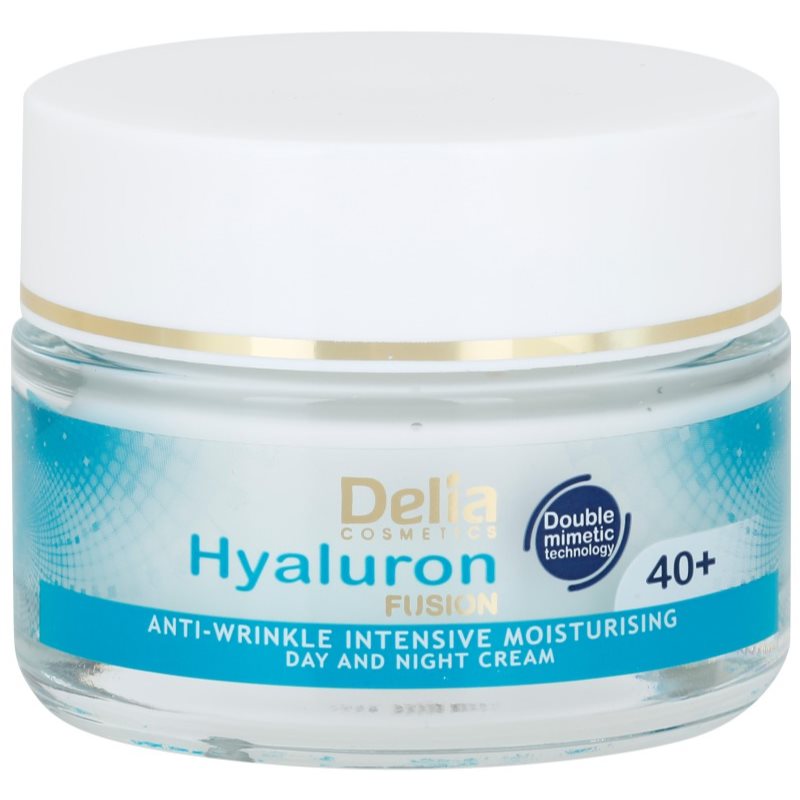 

Delia Cosmetics Hyaluron Fusion 40+ інтенсивний зволожуючий крем проти зморшок