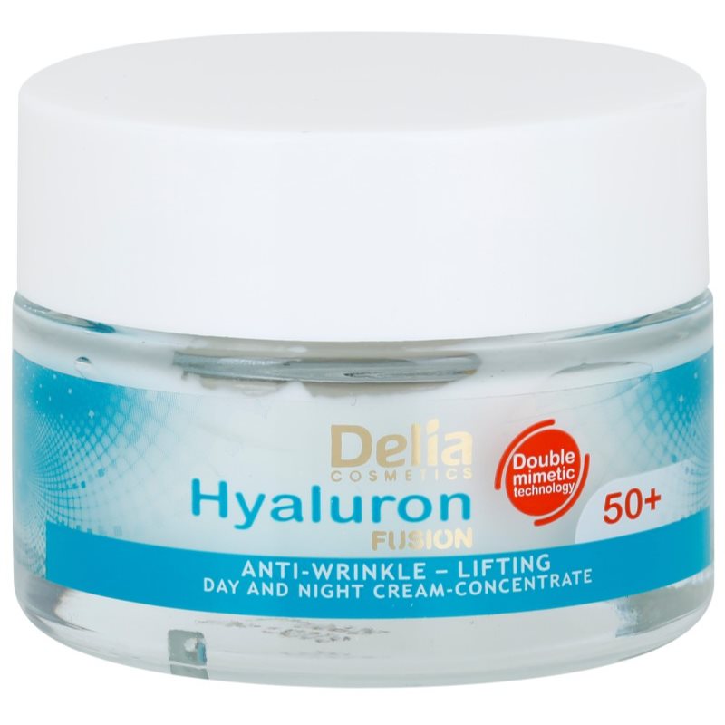 

Delia Cosmetics Hyaluron Fusion 50+ зміцнюючий крем проти зморшок