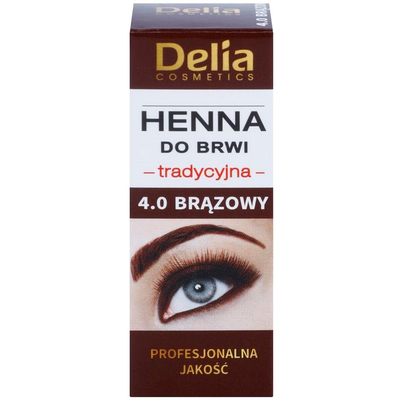 

Delia Cosmetics Henna фарба для брів відтінок 4.0 Brown 2 g