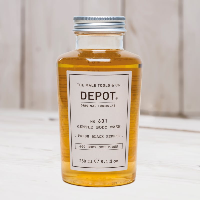 Depot No. 601 Gentle Body Wash Shower Gel For Men Fresh Black Pepper 250 Ml