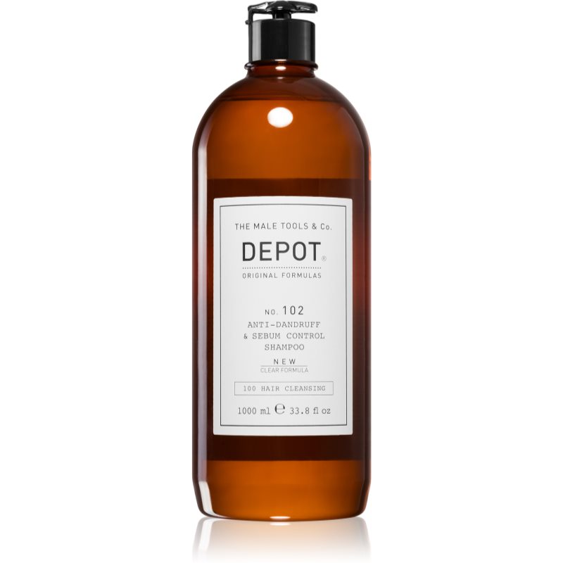 Depot No. 102 Anti-Dandruff & Sebum Control Shampoo šampon za obnovo ravnovesja mastnega lasišča 1000 ml