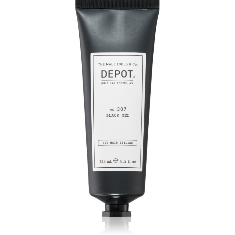 E-shop Depot No. 307 Black Gel stylingový gel pro tmavé vlasy 125 ml