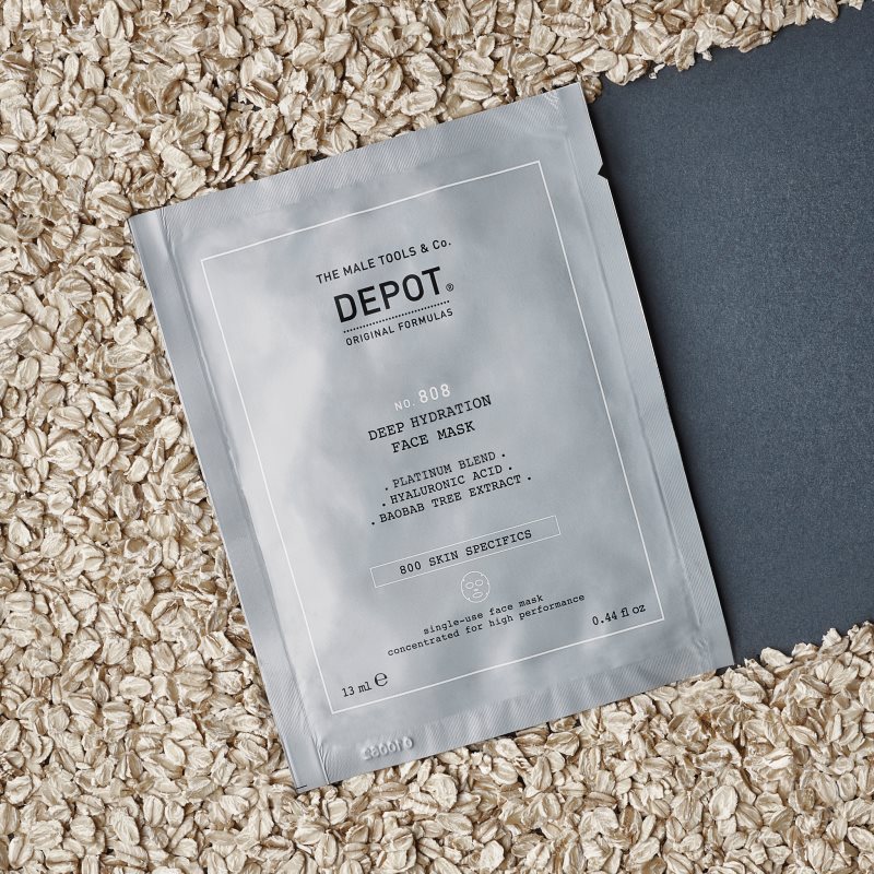 Depot No. 808 Deep Hydration Face Mask Deeply Moisturising Mask For Men 12x13 Ml