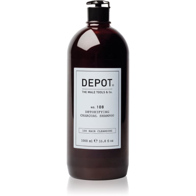 Depot No. 108 Detoxifing Charchoal Shampoo reinigendes Detox-Shampoo für alle Haartypen 1000 ml