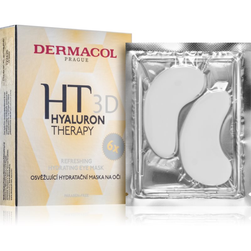 

Dermacol Hyaluron Therapy 3D освіжаюча зволожуюча маска для очей