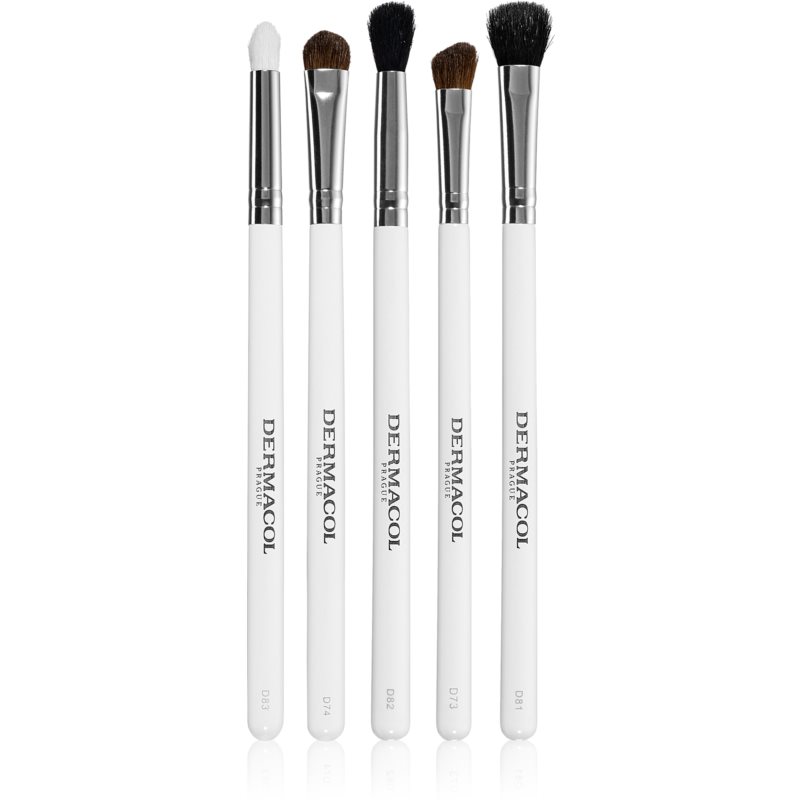 Dermacol Accessories Master Brush By PetraLovelyHair Brush Set For Eyeshadow Silver 5 Pc