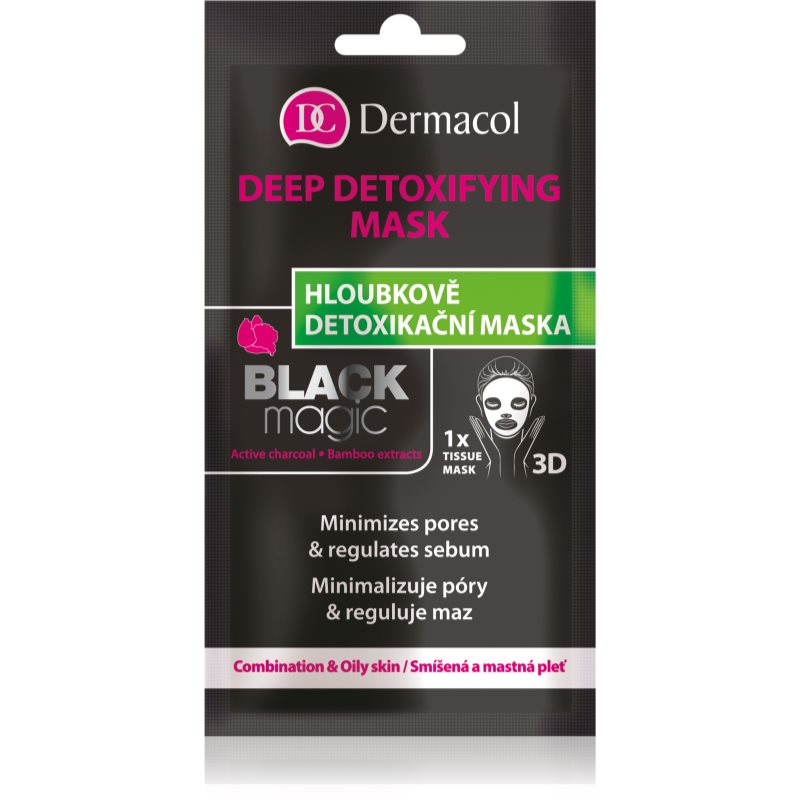 E-shop Dermacol Black Magic detoxikační plátýnková maska 1 ks