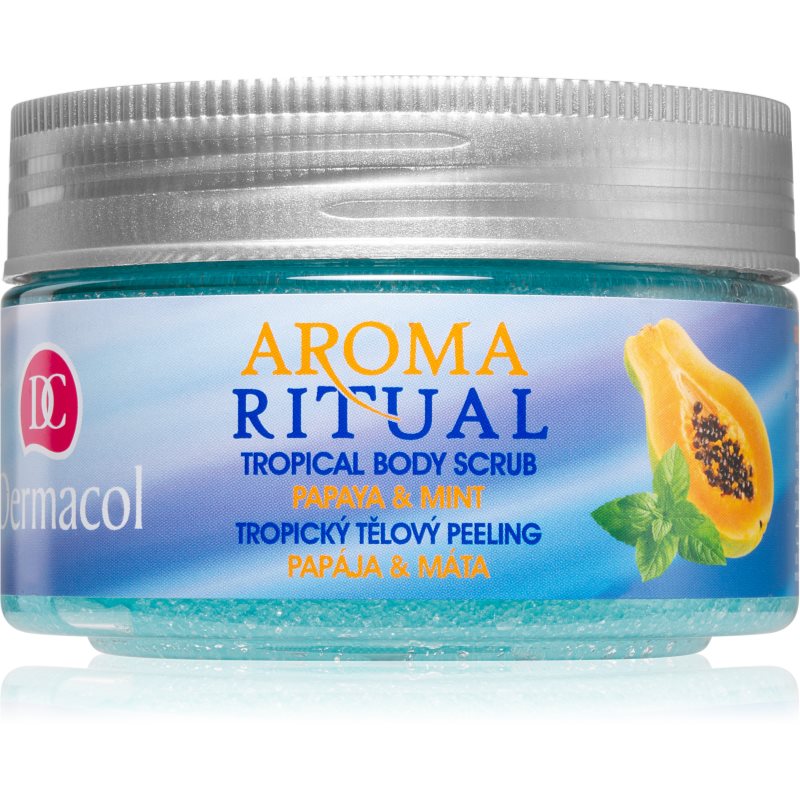 

Dermacol Aroma Ritual тропічний пілінг для тіла папайя і м'ята