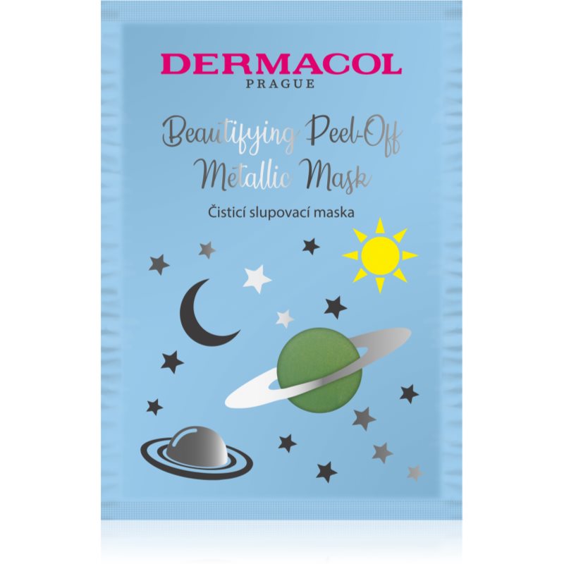 Dermacol Beautifying Peel-Off Metallic Mask Peel-off Mask For Deep Cleansing