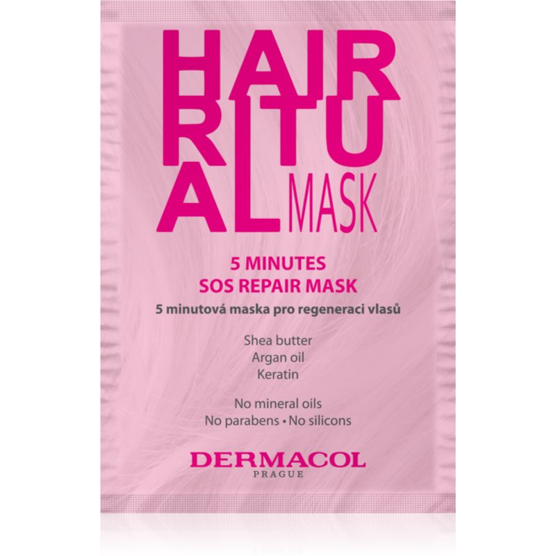 Dermacol Hair Ritual інтенсивна відновлююча маска для волосся 15 мл
