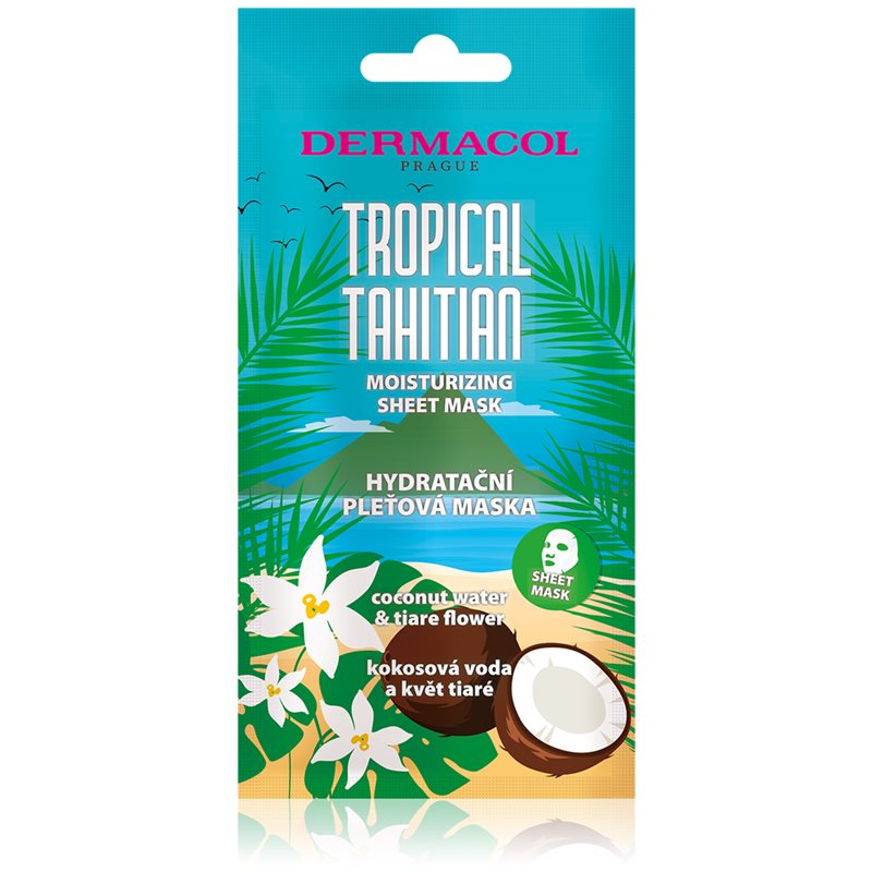 Dermacol Tropical Tahitian hydratační plátýnková maska 23 g