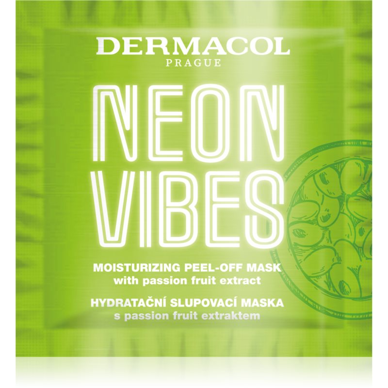 Dermacol Neon Vibes маска-пілінг зі зволожуючим ефектом 8 мл