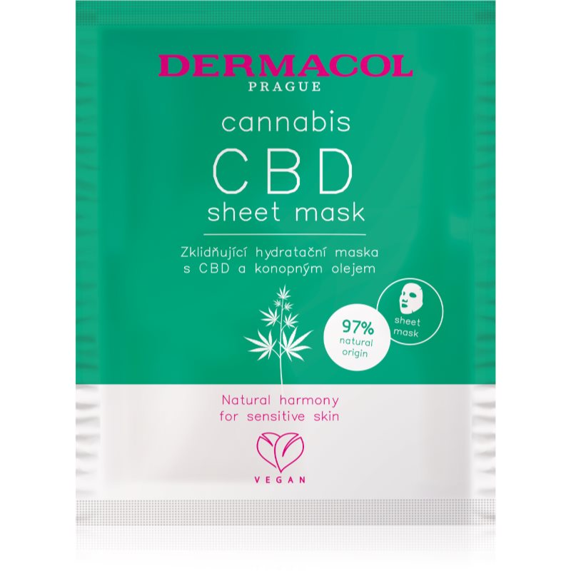 Dermacol Cannabis Moisturising And Soothing Sheet Mask 1 Pc