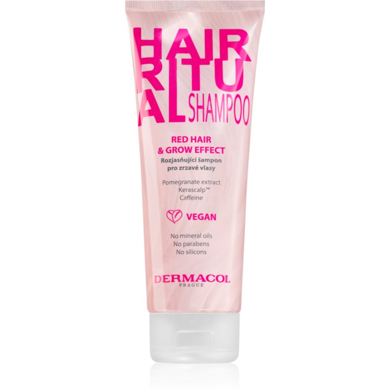Dermacol Hair Ritual шампунь для блиску волосся для волосся червоних відтінків 250 мл