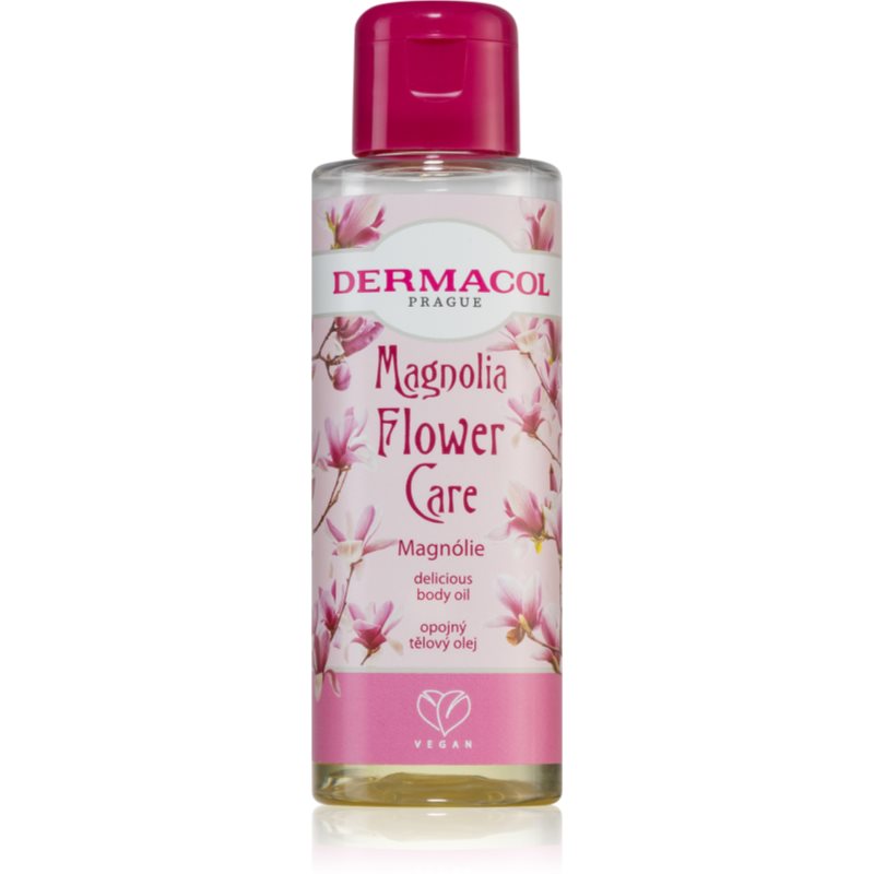Dermacol Flower Care Magnolia relaksacijsko olje za telo z vonjem cvetja 100 ml