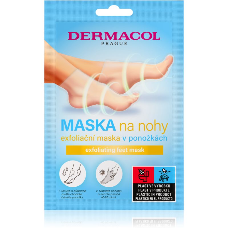 Dermacol Feet Mask Exfolierande och återfuktande fotmask för mjukare fötter 1 st. female
