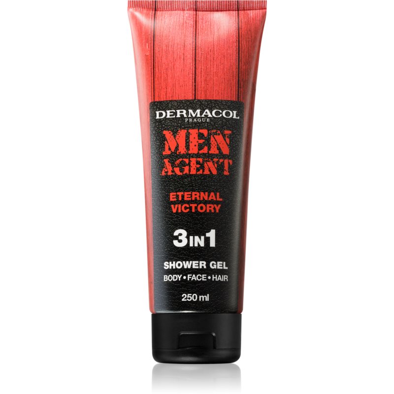 Dermacol Men Agent Eternal Victory shower gel for face, body, and hair for men 250 ml
