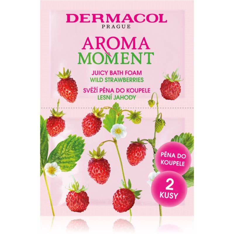 Dermacol Aroma Moment Wild Strawberries pena za kopel potovalno pakiranje 2x15 ml