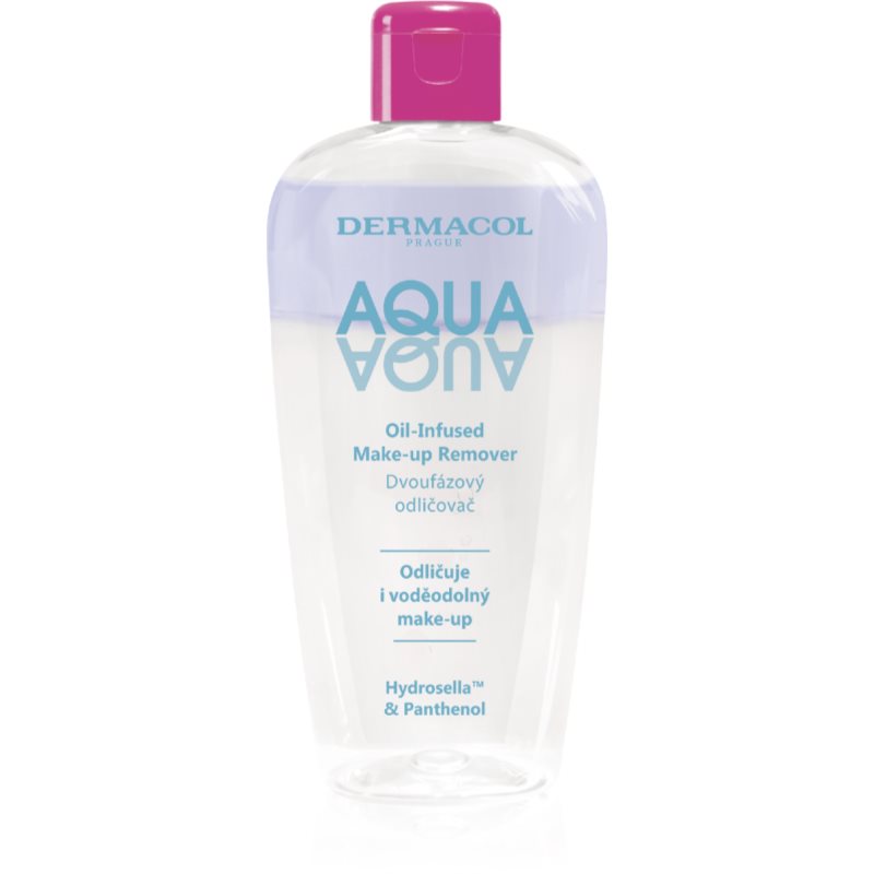 Dermacol Aqua Aqua dvofazno sredstvo za skidanje šminke s panthenolom 200 ml