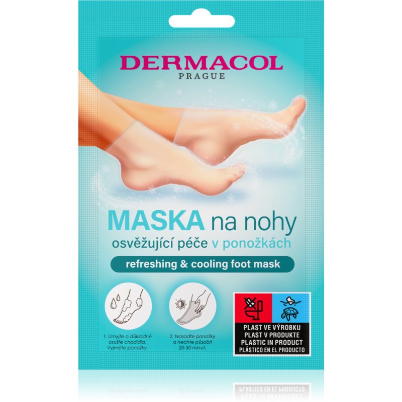 Dermacol Refreshing & Cooling regeneráló lábmaszk zokniban frissítő hatással 1 pár akciós termékkép 1