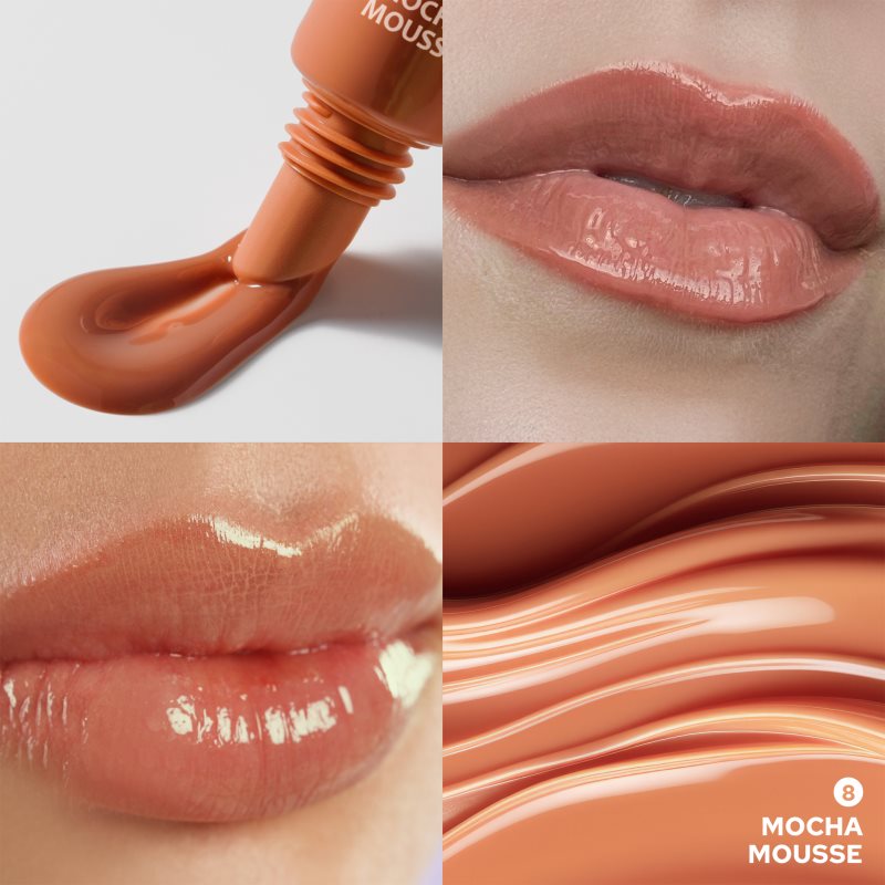 Dermacol Lip Treat hydratační lesk na rty odstín 8 Mocha Mousse (Caramel Toffee) 10 ml (obrázek 7)