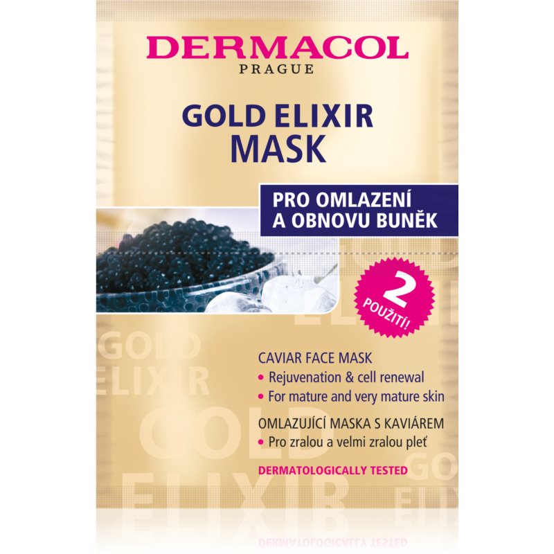 Dermacol Gold Elixir arcmaszk kaviárral 2x8 g