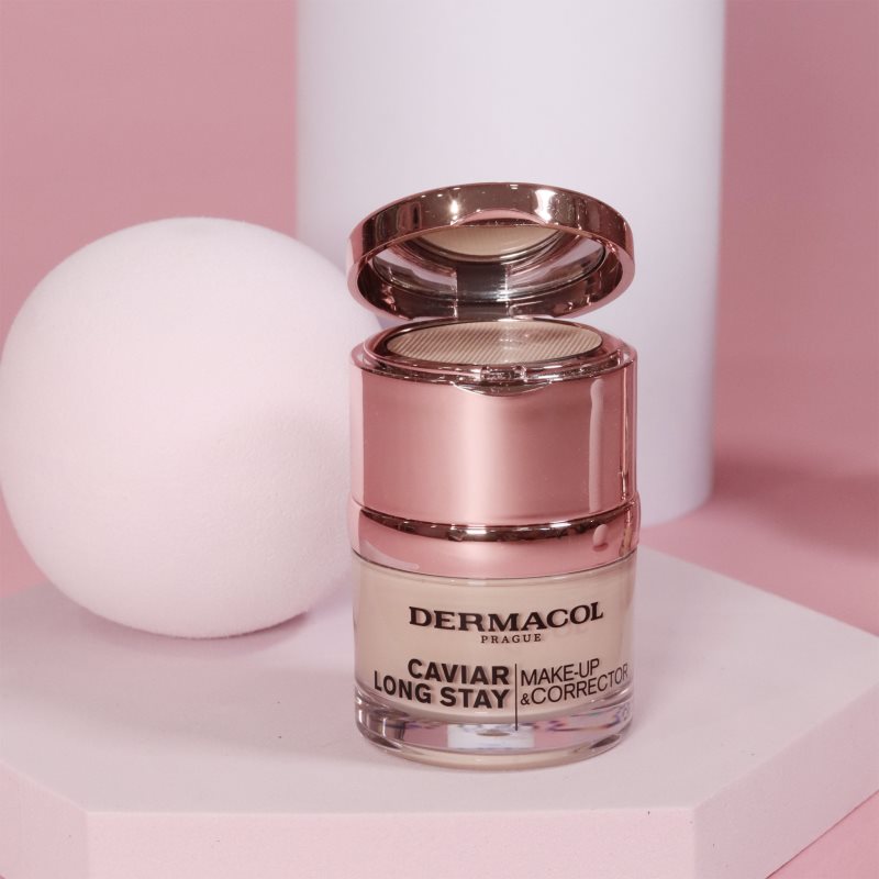 Dermacol Caviar Long Stay Fond De Teint Longue Tenue Et Correcteur Perfecteur Aux Extraits De Caviar Teinte Nude 30 Ml