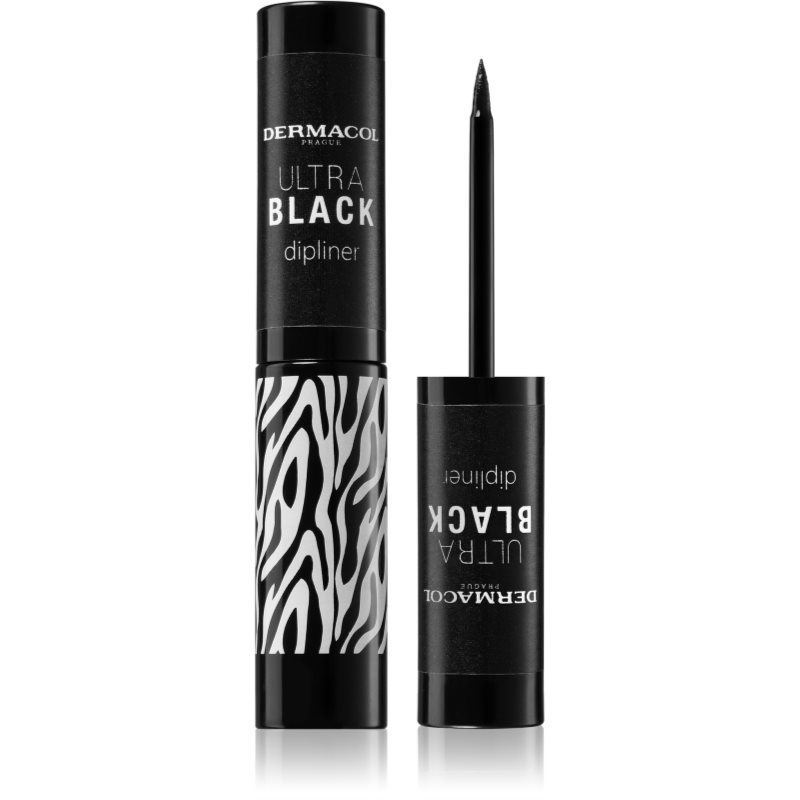 E-shop Dermacol Black Sensation Ultra Black tekuté oční linky odstín Black 2.8 ml