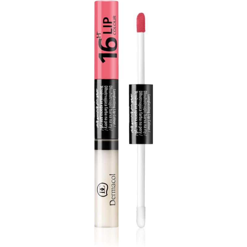 Dermacol 16H Lip Colour dvifazis ilgai išliekančios spalvos lūpų blizgesys atspalvis 01 4.8 g