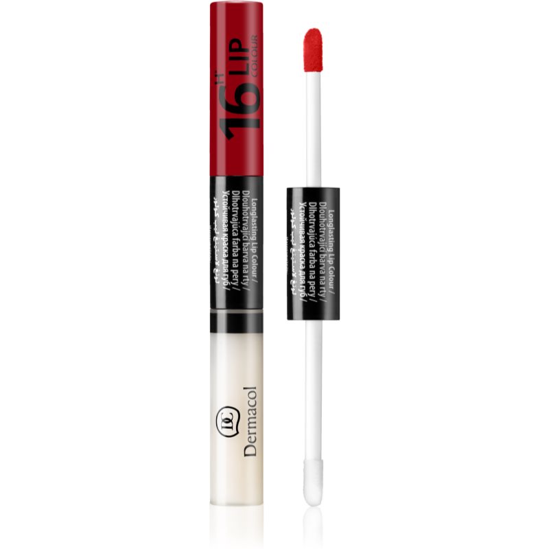 Dermacol 16H Lip Colour dvifazis ilgai išliekančios spalvos lūpų blizgesys atspalvis 04 4.8 g